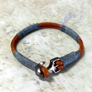 7#10 Leather Handcrafted Bracelet 7”